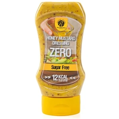 Imagen de Salsa Rabeko Zero mostaza y miel, 1 x 350 ml sin azúcar baja en grasas productos saludables bajos carbohidratos con menos calorías para ensaladas patatas fritas