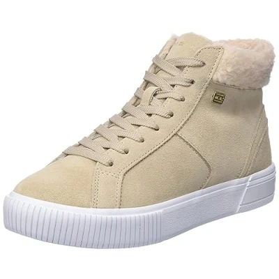 Imagen de Tommy Hilfiger Mujer Sneaker vulcanizada Suede Zapatillas, Beige (Merino), 37 EU