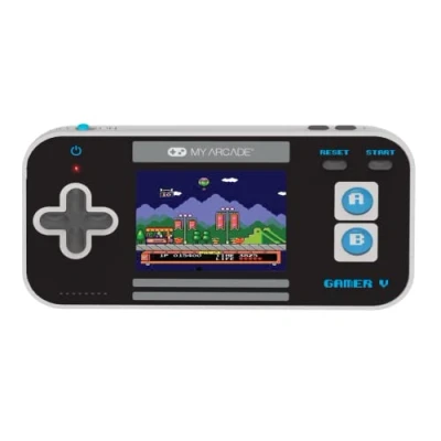 Imagen de My Arcade Gamer V Classic Blue: sistema de juego portátil con 220 juegos, pantalla a color 2.5 pulgadas, tamaño bolsillo (DGUN 3919)