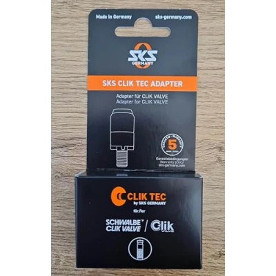 Imagen de SKS GERMANY Clik TEC Adaptador de bomba para Schwalbe Valve (montaje sencillo, compatible con Valve), color negro