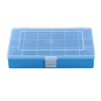 Imagen de Hünersdorff Cajas de surtido PP COMPACT, 18 compartimentos 170x250x46 mm, azul,