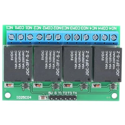 Imagen de 4 canales 5 V Flip Flop Latch Relay Bistable Autoblocante Low Pulse Trigger Module DIY WIFI controlador de puerta garaje
