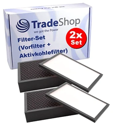 Imagen de Trade Shop Juego de 2 filtros (prefiltro + filtro carbón activo) compatibles con Stadler Form Viktor purificador aire (sustituye a V 010)