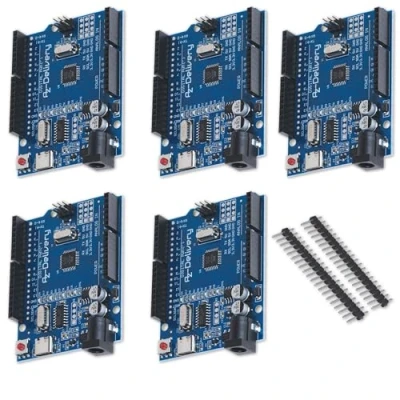 Imagen de AZDelivery 5 x Microcontroller Board AZ ATmega328 con conector USB C incluye libro electrónico
