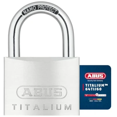 Imagen de Abus 64TI/60 KA6608 Candado Titalium de 60mm llaves iguales
