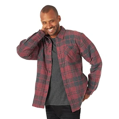 Imagen de Wrangler Authentics Chaqueta Tipo Camisa de Franela con Forro Sherpa Manga Larga, Brezo Actual, S para Hombre