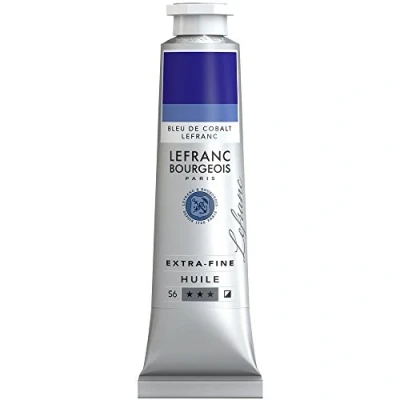 Imagen de Lefranc Bourgeois Óleo Extra Fino 40ml Tubo de pintura, Azul Cobalto