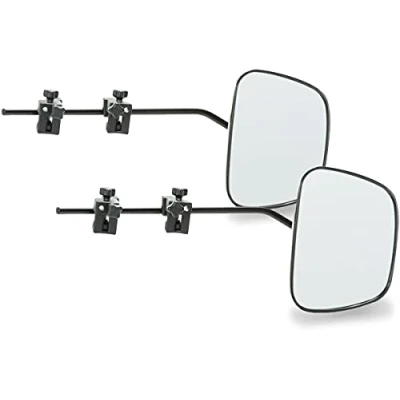 Imagen de Milenco 2073 Grand Aero Espejos Planos, 45.6cm x 17.4cm 17.4cm, Negro, Caja de 2