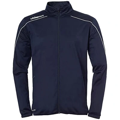 Imagen de Uhlsport Stream 22 Classic Jacket Chaqueta De Poliéster Con Cuello Alto, Unisex niños, Navy/White, 104