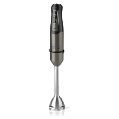 Imagen de Black+Decker BXHB1200E Batidora de Mano, 1200W, 20 Velocidades y Turbo, Cuchillas Acero Inoxidable 4 Filos, Antisalpicaduras, Ligera Ergonómica, Libre BPA