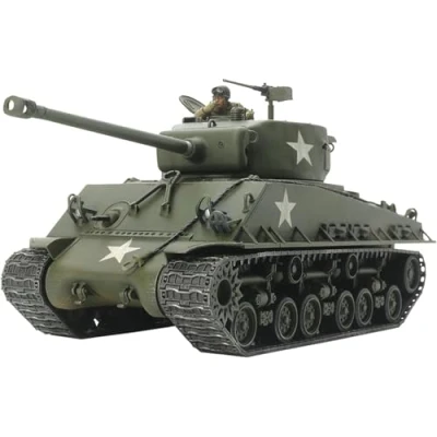 Imagen de TAMIYA 32595 1:48 US M4A3E8 Sherman Easy Eight, maqueta, Kit de construcción plástico, Manualidades, aficiones, Pegar, sin barnizar