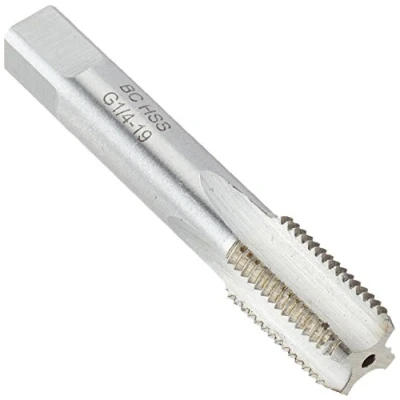 Imagen de Bohrcraft 41320300014 BOC Macho de roscar corte DIN 5157 HSS G, forma C, roscas tubo Whitworth G 1/4&quot; x 19 Unibox, 1 pieza, V
