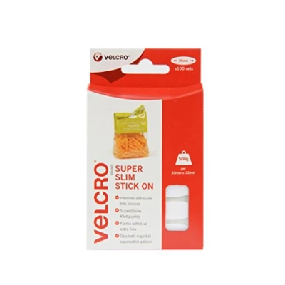 Imagen de VELCRO Brand Forma adhesiva extra fina 35mm x 100 Blanco