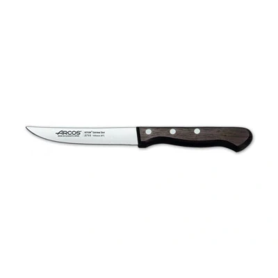 Imagen de Arcos Cuchillo Verduras Acero Inoxidable. Profesional para pelar Frutas y Verduras. Mango ergonómico polioximetileno Hoja 130 mm. Serie Atlántico. Color marrón.