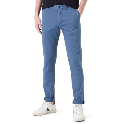 Imagen de Tommy Hilfiger Chino Bleecker Structure Gmd MW0MW33910 Pantalones de Tejido, Azul (Aegean Sea), 32W / 32L para Hombre
