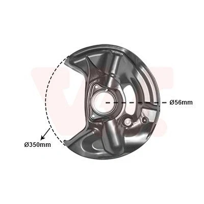 Imagen de VAN WEZEL 3029371 Chapa Protectora de Disco Freno Eje delantero, izquierda