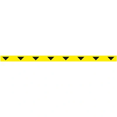 Imagen de Tarifold Es 197551 Cinta Señalización Adhesiva para Suelo Mantenga Distancia de Seguridad Amarillo y Negro 1000 x 50 mm, Línea confidencialidad Bolsa 1 u.