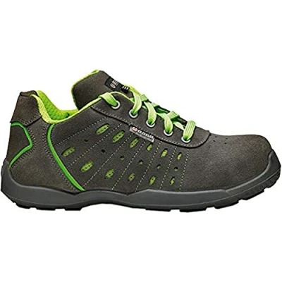 Imagen de BASE, Ace, zapato de seguridad, Record, color gris y verde, S1P SRC, talla 39