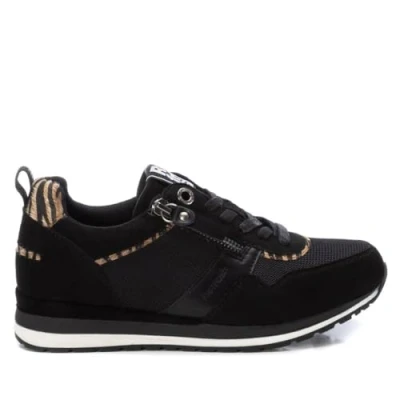 Imagen de REFRESH Zapatilla Mujer Negro Calzado Cómodo y Versátil Moda Casual Modelo 17232801 (Talla 40)