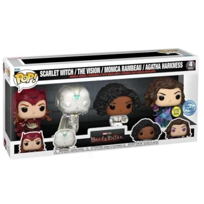 Imagen de Funko Pop! Movie Wanda Vision Glow Figuras (4 unidades)