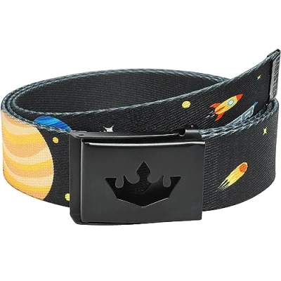 Imagen de Meister Player Cinturón de Golf Cinta Tejida Ajustable y Reversible Espacio Exterior