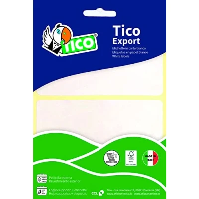 Imagen de Tico España E 2214, Etiquetas A5 blancas adhesivas escribible 22x14mm, sobre de 10 hojas