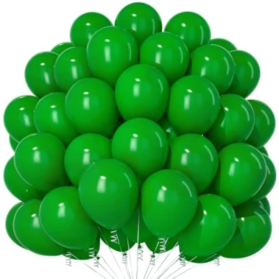 Imagen de Teselife Globos Verde Oscuro, 100 Piezas 12 Pulgadas Oscuro Mate, Fiesta Para Hombres Mujeres Cumpleaños Baby Shower Aniversario Graduación Navidad Salvaje Deco