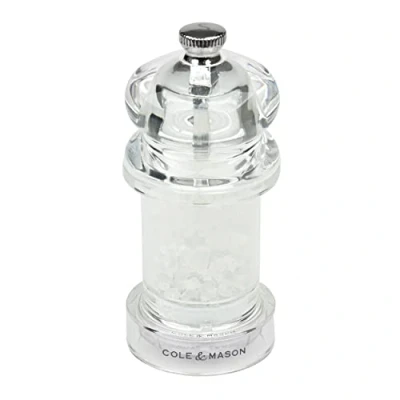 Imagen de Cole &amp; Mason H57502P 575 Molinillo de Sal, Precision+/Molienda Ajustable, Acrílico, 105mm, Incluye 1 x Molino