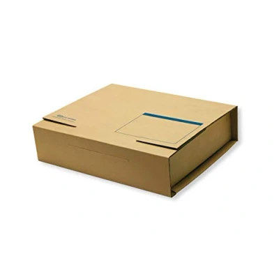 Imagen de Elba tric system 83530 Caja para envíos postales (campo de la dirección, carpetas hasta 8 cm grosor, 20 unidades), color marrón