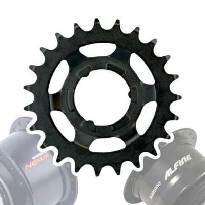 Imagen de F26 Shimano Bicicleta Nexus/Alfine engranajes ejes desgaste pieza mantenimiento intercambio bujes piñón de repuesto (negro 23 dientes)