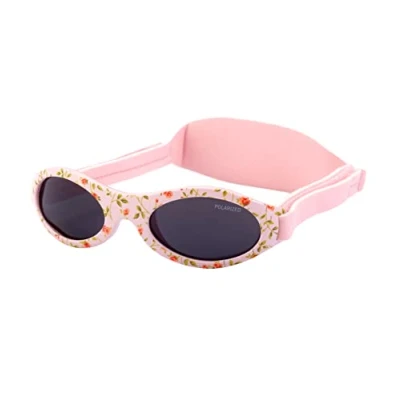 Imagen de Kiddus Gafas de Sol Premium Polarizadas para bebé niña niño. 0 meses a 2 años. UV400 protección 100% contra rayos UVA y UVB. Suave puente Silicona la nariz. Banda ajustable Neopreno