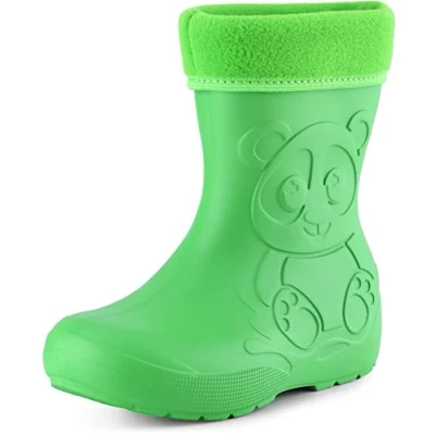 Imagen de Ladeheid Botas de Agua en EVA Unisexo Niños Niñas LA CA 11 (Verde, 28/29 EU)