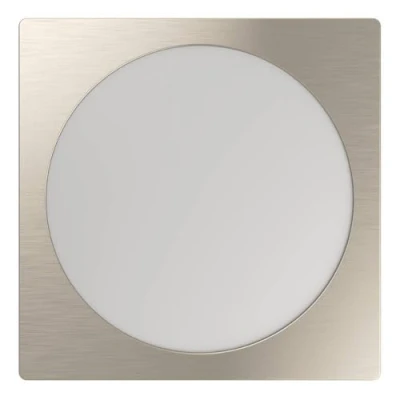 Imagen de Eglo Fueva 6 Foco LED empotrable, cuadrado, plateado y blanco, plástico, color de luz blanco cálido frío, 21,6 x cm
