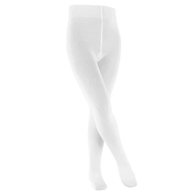 Imagen de FALKE Family K TI algodón sostenible gruesa unicolor 1 pieza, Pantimedias Unisex niños, Blanco (White 2000) nuevo ecológico, 98 104