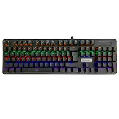 Imagen de Woxter Stinger RX 900 K Teclado mecánico con iluminación LED (Estructura Ligera en ABS, Micro Switch de Alta sensibilidad, Vida útil más 5000 Millones pulsaciones), Color Negro