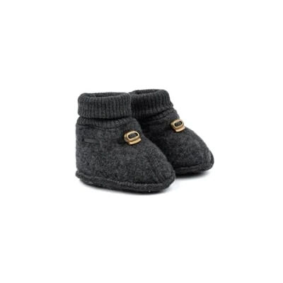 Imagen de mikk line Pantuflas para niños, Talla: 9 12m, Anthracite melange Zapatos