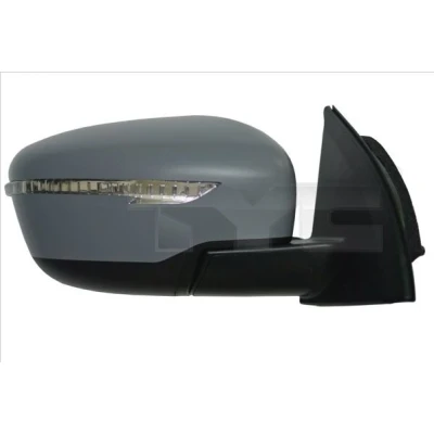Imagen de Espejo retrovisor Tyc 324 0181 derecha imprimado para ajuste elect. espejo, convexo, calefactable, abatible eléctricamente NISSAN: Qashqai 2