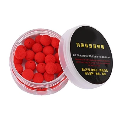 Imagen de señuelo de Cebo Pesca,30pcs 10 / 12mm Carpa Pesca Espuma pellets Suave Boilies Huevos Granos Bolas flotantes Alimentador Artificial cebos