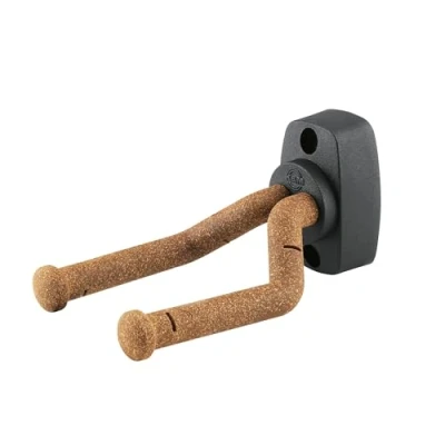 Imagen de K&amp;M 16280 Soporte de pared universal para guitarra, negro móvil todos los clavijeros plástico