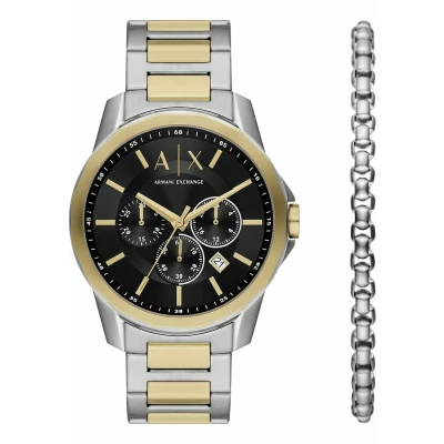 Imagen de Armani Exchange SETS Analog Quarz Cronógrafo, Hombre, Talla: One Size, Silber coloured