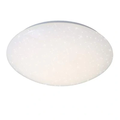 Imagen de BRILONER Plafón con decoración estrella, Plafon led techo, 12W, 1200 lúmenes, 4000 Kelvin, blanco, Ø28 cm, lampara candeeiro teto, techo salon, lamparas de