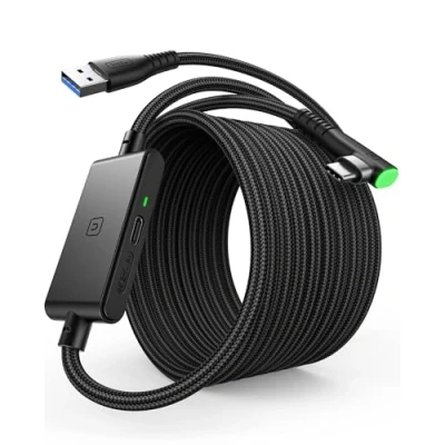 Imagen de INIU Cable Link para Meta Oculus Quest 2 Pico 4 y Gaming PC Steam VR Carga Rápida