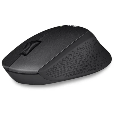Imagen de Ratón inalámbrico Logitech M330 Silent Plus, 1000DPI, 18 meses de pila, USB, Mano derecha, Windows/Mac, Tecnología Touch, Negro
