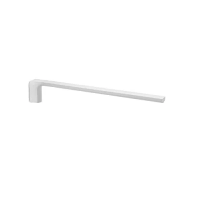 Imagen de GEDY Kuala Lumpur Toallero de baño con un Brazo Fijo Acero Inoxidable, Color Blanco, Dimensiones 6,6 x 2,6 41 cm y Peso 0,385 kg