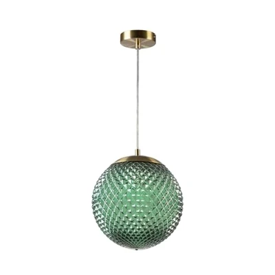 Imagen de GTV Lámpara colgante Muno de techo estilo glamour máx. 250 V, 50/60 Hz, 1 x E27, 25 W, cm, IP20 Verde