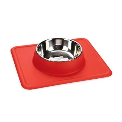 Imagen de Karlie Silicona INOX Cuenco Dex (350 ml), Color Rojo