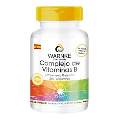 Imagen de Vitamina B Complex Vegetariano Con todas las vitaminas esenciales 250 cápsulas Warnke Vitalstoffe Calidad de farmacia alemana