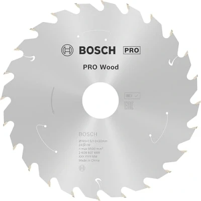 Imagen de Bosch Professional Disco de sierra circular Standard for Wood (madera, 165 x 30 1,5 mm, 24 dientes, accesorio sin cable)