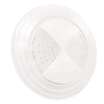 Imagen de Eurotel Tapa plana y platos para microondas Triángulos extraíbles 32 orificios de evacuación Diámetro 15 a 20 cm