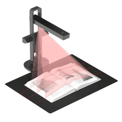 Imagen de CZUR Aura Pro Escáner Portátil con Función OCR, de Libros Plegable, Captura hasta Tamaño A3, Compatible macOS y Windows, Ideal para Escáneres Oficina Doméstica(Sin Batería)